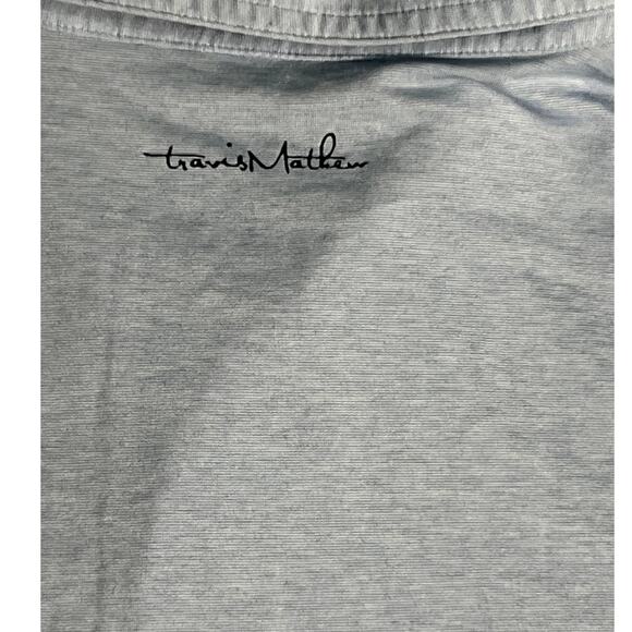 Travis Mathew Mens Light Blue Stripped Polo Size XL - Picture 10 of 10